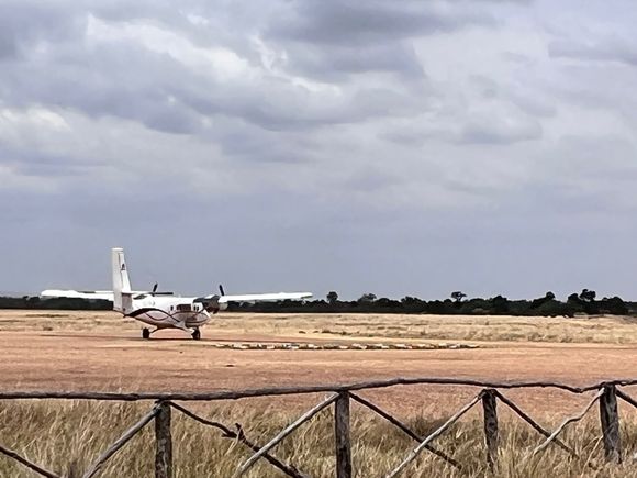 Typical dirt landing strip