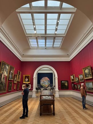 Love the bold red walls!