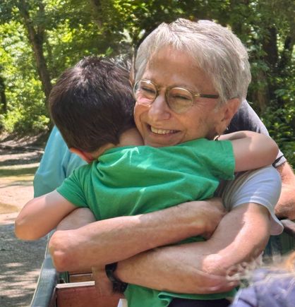 He spontaneously hugged Joyce which of course makes her melt and I just happened to capture it.