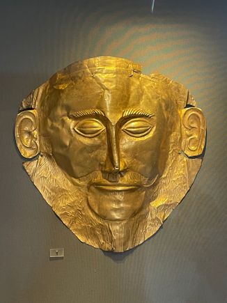 The mask of Agememnon in the National Museum