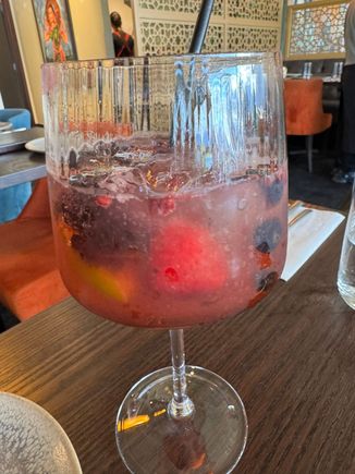 Love this gin tonic with the berries! So pretty!