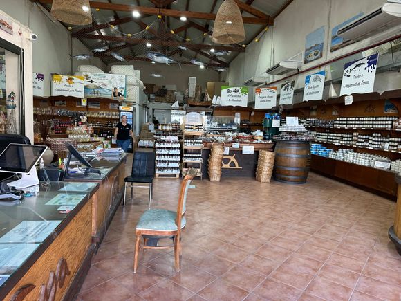 Inside of shop, Marzamemi...big sailing port..lots of new villas......adorable piazza...very much oriented to tourists from everywhere.....