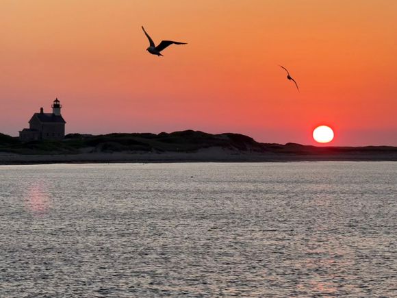 Sunset last evening. 
