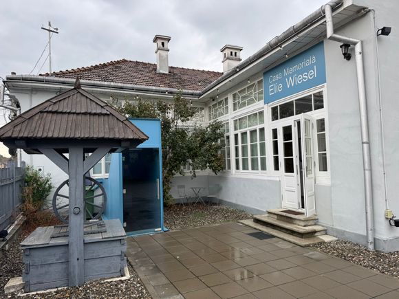 The entrance to his home which is now the Museum of Jewish Culture in Maramures.