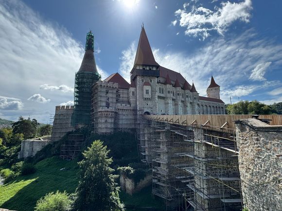 Corvin Castle - Romania's greatest fortress - started out as a keep in the 14th century and was rebuilt in the 15th century. A keep is a fortified tower in a medieval castle.