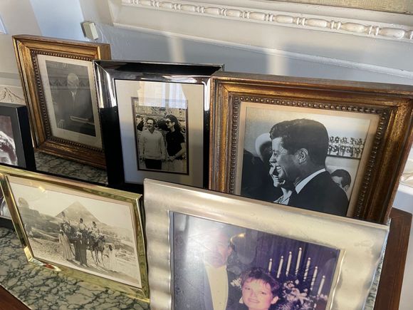 There's Jack!  The connection was the JFK went to Harvard with the buy standing next to Jackie in the picture above, Fernanda Barbachano