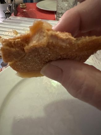 Close up of the pasitet, signature dish of EL BARET and worth driving to Denia to put in your mouth.  I could deer three of these and callout a night..but there was more to sample...