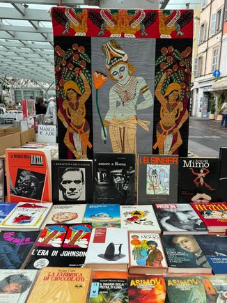 The Parma flea market with some interesting wares!