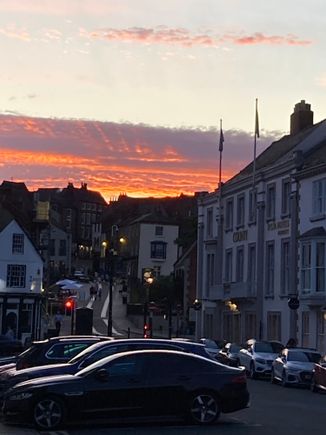 Sunset over Durham tonight