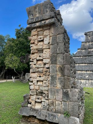 This stela is on the back of the Ossuary, very detailed and intersting