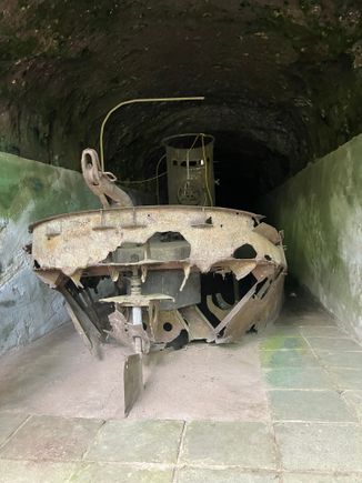 Bunkers built by POWs for Japanese to store barges
