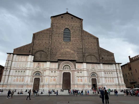 The piazza is dominated by Basilica di San Petronio