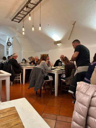 Interior, with Owner Vito taking orders