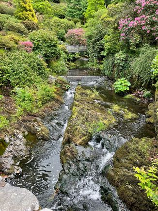 Water falls at the Old Mill