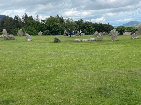 Long shot with people in the middle