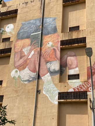 In the vicinity, not actually part of the Pier 2 Art Centre. Lots of art in the region