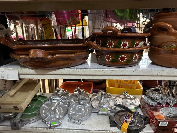 One stand sold some basic kitchen items...