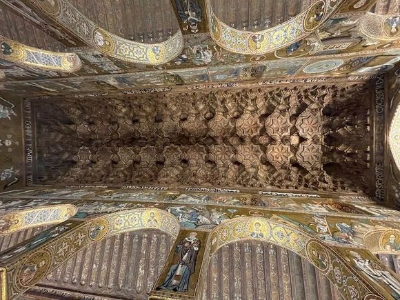 Also notable: the carved and painted ceilings