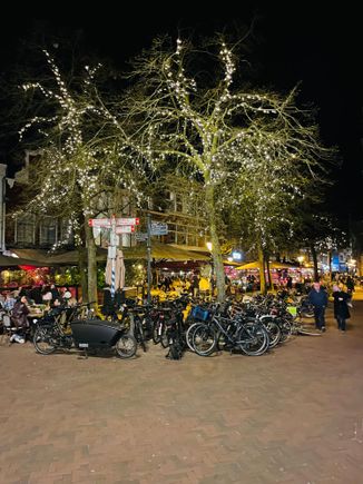 Last night’s walk from the train station to our apartment in Haarlem. 