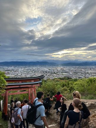 Viewpoint from fushimi-inari (this is about 2/3 up; after this is the 30-min loop to the top)