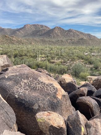 Petroglyphs on Signal Hill at Saguaro National Park West