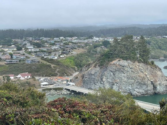 Coming back down to the beach.  That is pretty much the whole town of Trinadad.