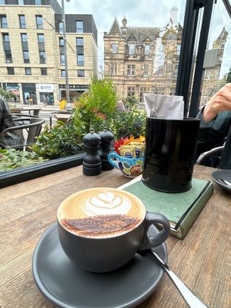 Cappuccino at Brunswick Book Shop