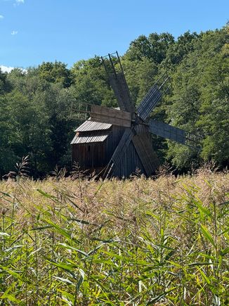 I love the windmills and the pastoral setting