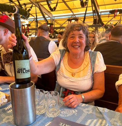 I don’t like beer so I got wine. Yes I drank the whole thing. I rarely drink much so this wasn’t what I  thought would happen 