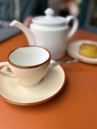 Tea and pastry at Royal Botanic Garden