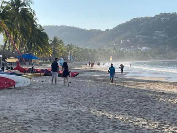 La Ropa beach, still pretty flat, no high-rises