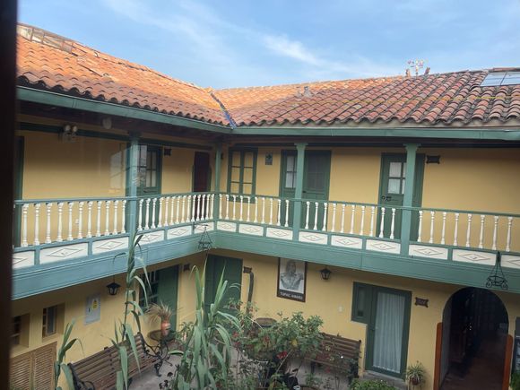 Hotel-Spanish Colonial style with corridors 