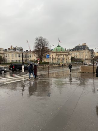 Paris in the rain.