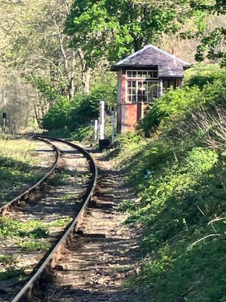 Tiny little station on the steam heritage railway below my cottage (no stop as far as I know - just a whistle toot)