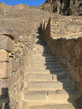 Up the stairs we climbed