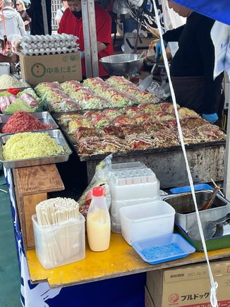 Some of the food items at the food fair