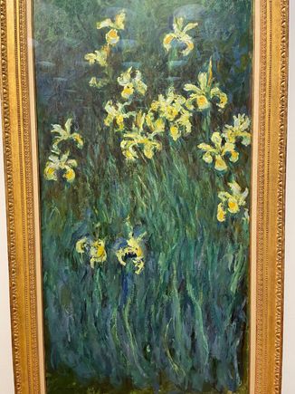 This is a Monet and it was long and thin unlike most of his work I've seen, which is either square of more horizontal.