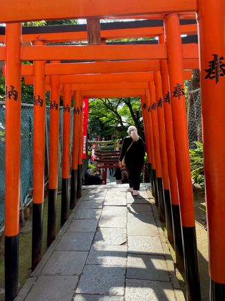 Not as big as the arches / gates in Kyoto, but still pretty