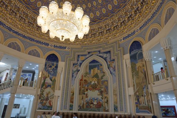 Chandelier and Mural at Timurid Museum