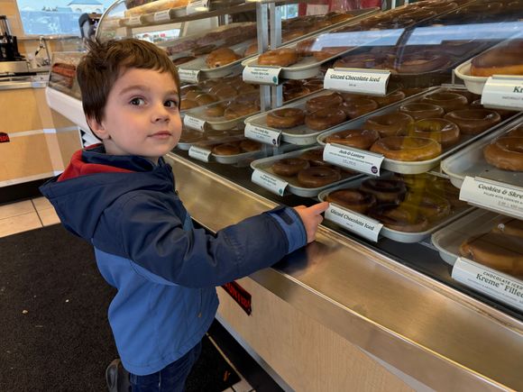 Chocolate covered glaze with sprinkles, please!