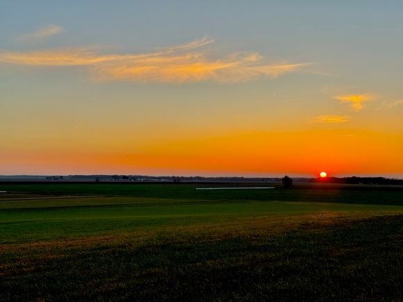 Beautiful sunset despite the owls being shy