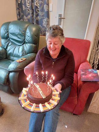 My 79th birthday cake.