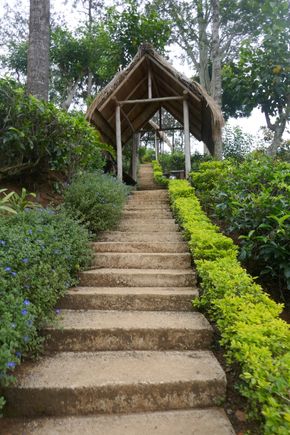 This is an extensive property, with paths and stairs throughout.  You can call for a tuk-tuk to get around. 