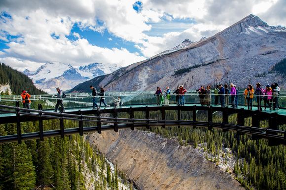 The Skywalk and Tourists.