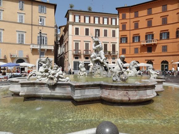 Neptune Fountain  at Piazza Navona  in Rome