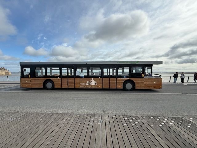 The bus where the driver switches ends. There is no room to turn around.