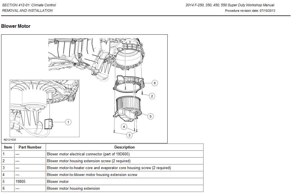 Replacing a Blower Motor in a 2013 SuperDuty - Ford Truck Enthusiasts