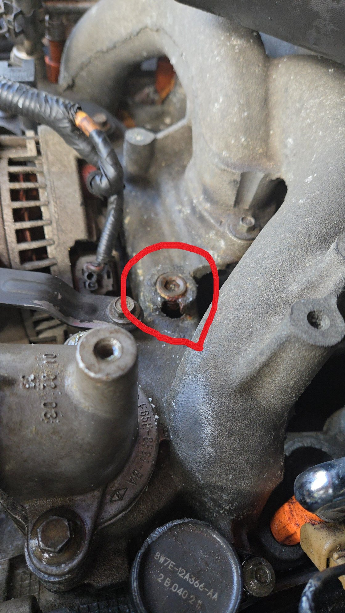 Hole in intake manifold Ford Truck Enthusiasts Forums