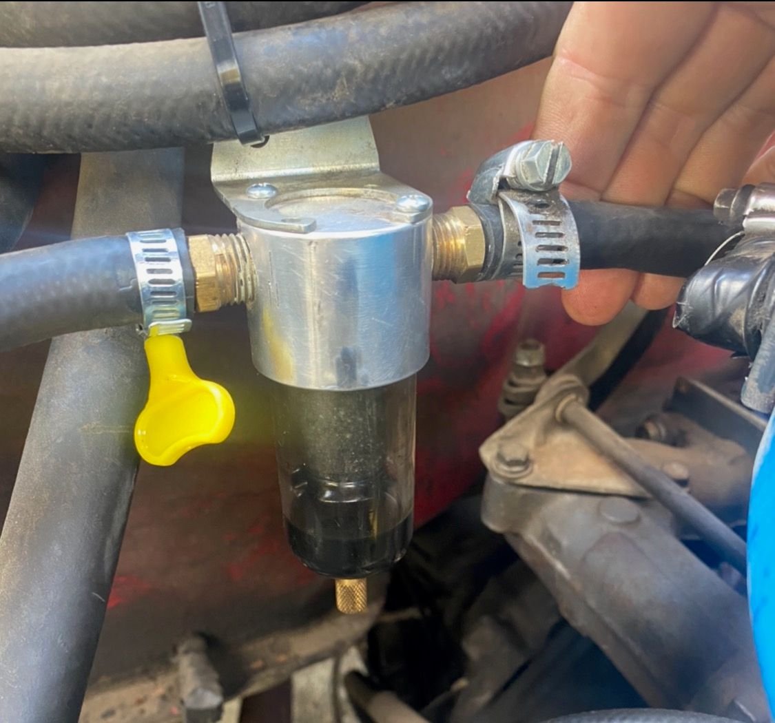 Oil from PCV valve getting through catch can into I.M. Ford Truck