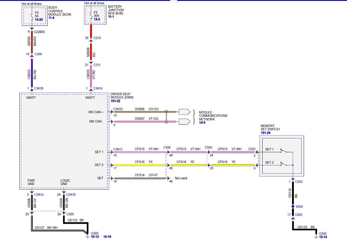 Drivers seat and power mirrors not working 2012 f350 Ford Truck